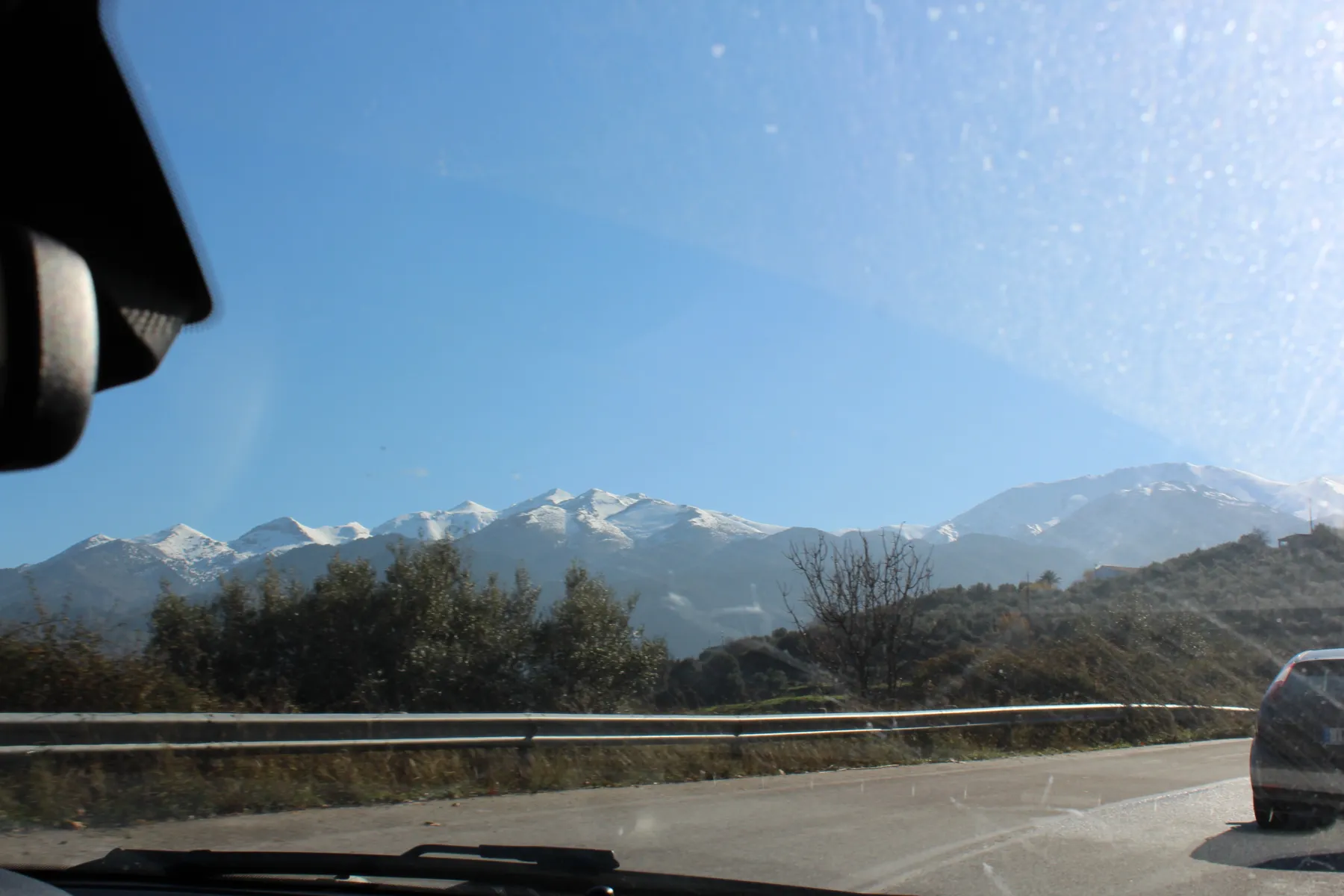 White Mountains Chania Crete-Snow on the White Mountains